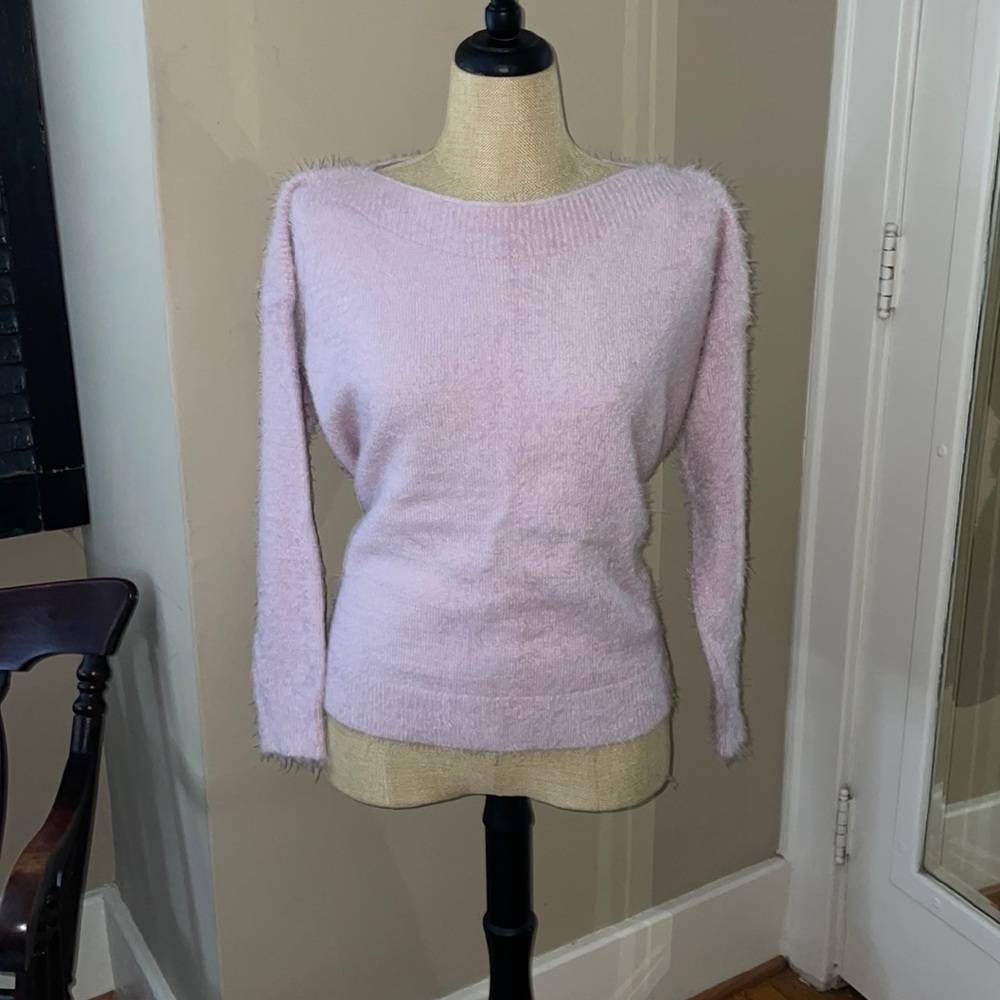 Pretty Pink “Angora” Wool Blend Calvin Klein Sweater